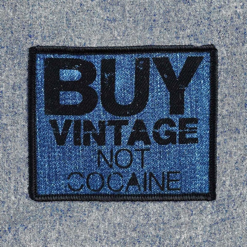 Buy Vintage Not Cocaine Denim Patch