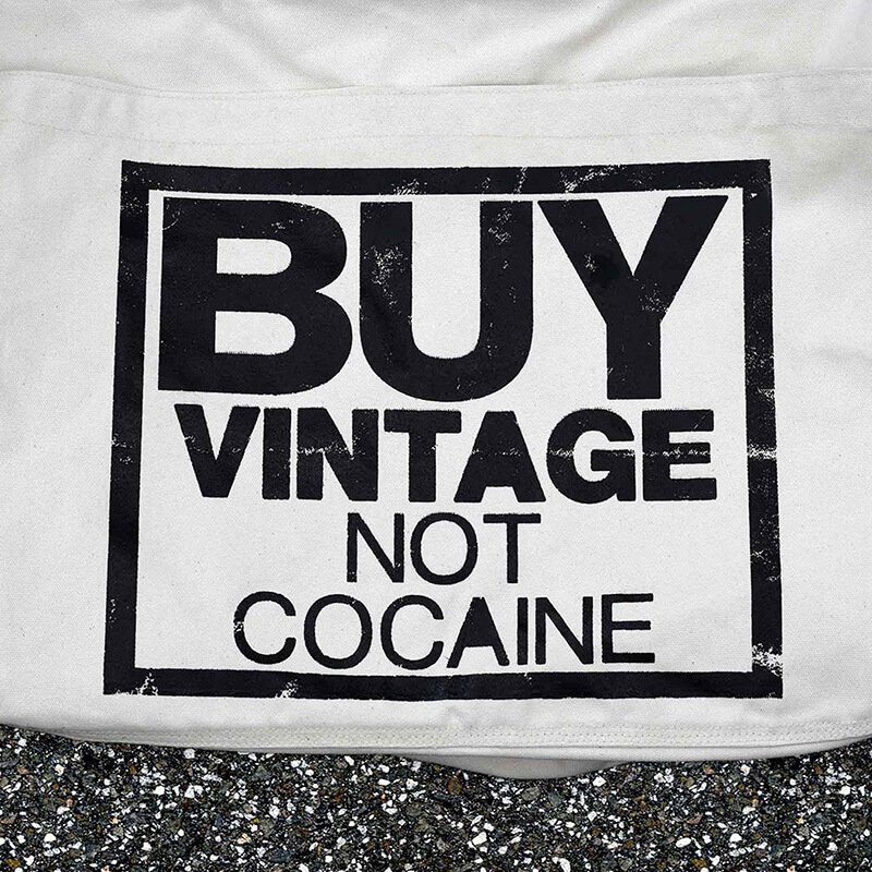 Buy Vintage Not Cocaine Large Newspaper Bag Logo
