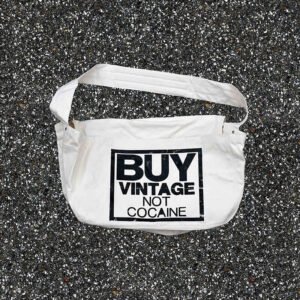 Buy Vintage Not Cocaine Large Newspaper Bag Front